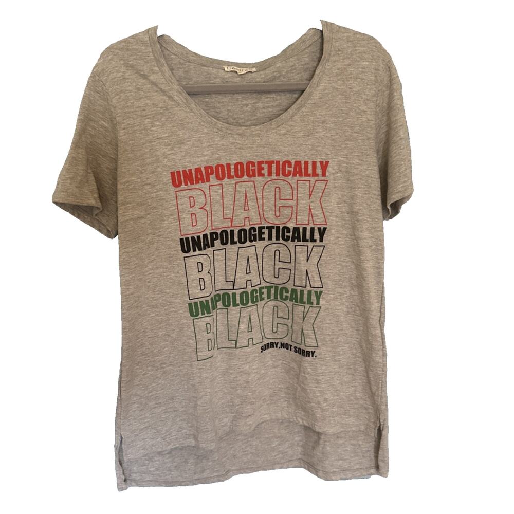 I Am Black Woman Black History Month Unapologetically Gift T-Shirt Cotton Size L